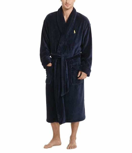 big pony cotton terry robe