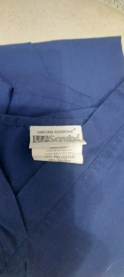 Scrub Sets Men Blue Navy / Pants Size L Top 2X V Neck - Image 3 of 4