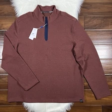 Southern Tide Men's Size XXL Bordeaux Long Sleeve Outbound 1/4 Zip Pullover