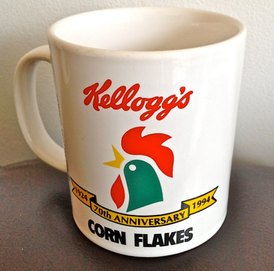 HERVORRAGENDE KELLOGGS CORN FLAKES 70th ANNIVERSARY MUG 1924 - 1994 (A)