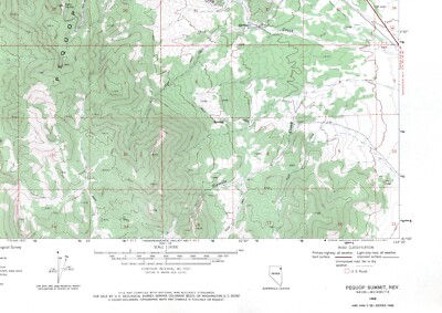Pequop Summit, Nevada 1968 Vintage USGS Topo Map 7.5 Quadrangle Topographic