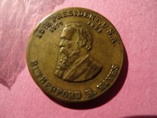 Rutherford B Hays token--0222