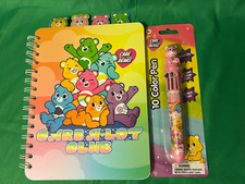 Cloudco Care Bears 4 Tab Journal  10 Color Pen Notebook Notepad Inkology