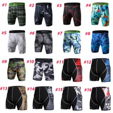 Male Sportswear Apparel Tights Compression Base Mens Gym Shorts Pants Underwear
