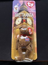 Ty Britannia The Bear Beanie Baby 1997 - Tag 1993.