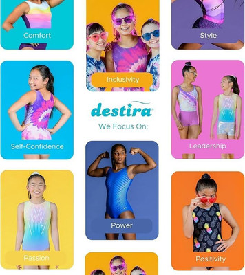 Gymnastics Leotards for Girls - Premium Hologram Fabric W/Dazzling Rhinestone...