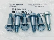 1990-18 Subaru Set of 6 Timing Belt Cover Bolts Impreza Legacy Wrx 800706950 OEM