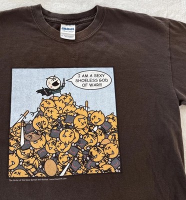 RARE 2007 The Order Of The Stick Rich Burlew T Shirt Giant ITP Adult Mens Size M