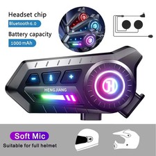 BT12 Motorcycle Helmet Headset Stereo Bluetooth Earphone Wireless Handsfree Mic