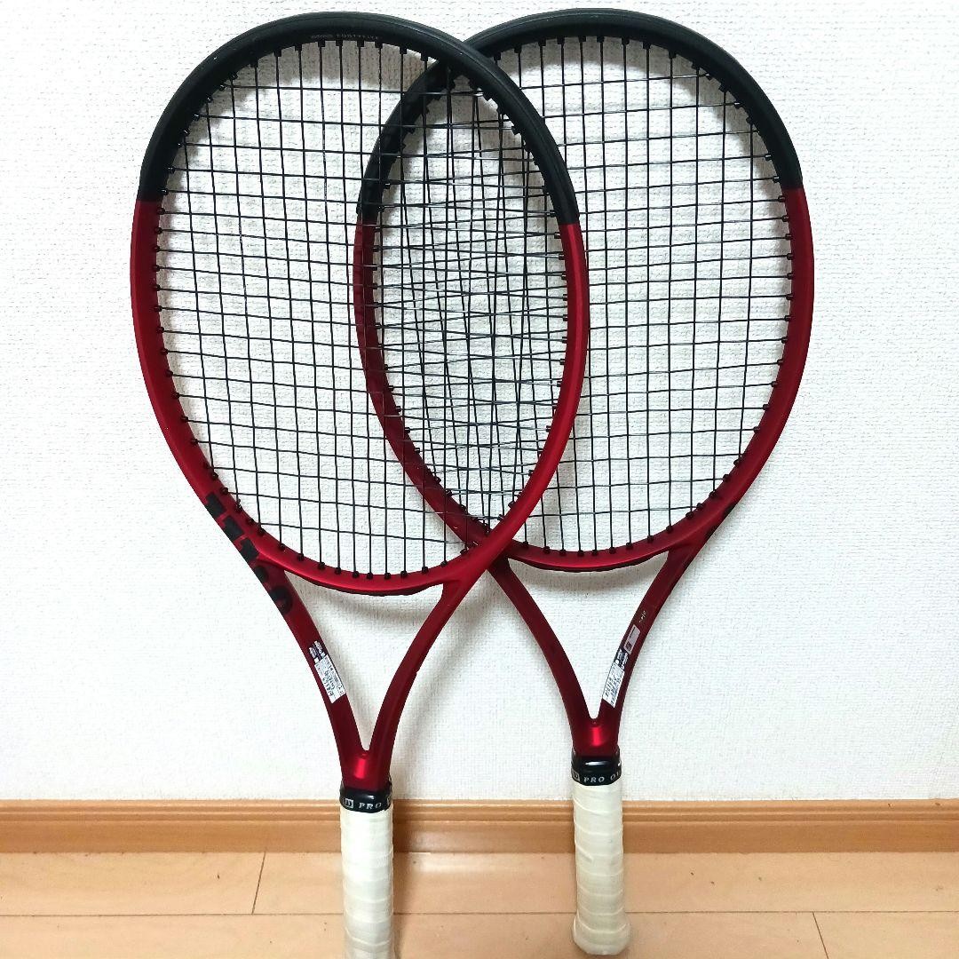Wilson Clash 98 v2 Tennis Racket G2 Set of 2 Red x Black