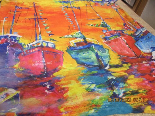 Leoma Lovegrove Top size XXL, Tall Ships, Signed, Cold Shoulder - Picture 8 of 8