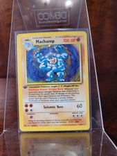 1st Edition Machamp 81/102 Holo Rare Base Set Pokémon TCG - Trading Card Game 