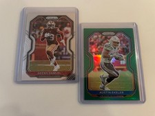 Prizm - Deebo Samuel + Prizm Austin Ekeler Green Wahington Commanders
