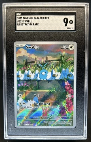 2023 Pokemon SV Paradox Rift Swablu #213/182 SGC 9