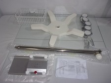 Rolling Medical Monitor Mobile Cart with Wheels Adjustable with Tabletop Basket