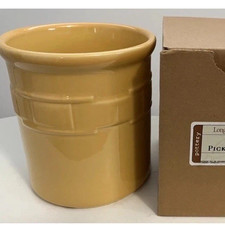 Longaberger 2 Quart Pickling Crock - Butternut - Made In USA