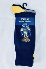 Polo Ralph Lauren Men  s Socks Bear 2 Pack Blue