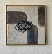 Wandbild Kunst Abstrakt Unikat handgemalt Acrylbild NEU 30 x 30 cm