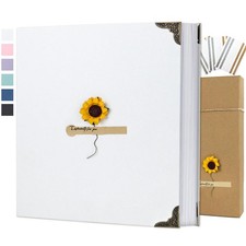 12"x12" Hardcover 3-Ring DIY Scrapbook Photo Album Kraft Paper Memory Book