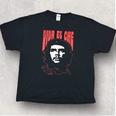 Vintage 00s Viva Che Guevara Cuba Black Graphic T Shirt Mens Size XL