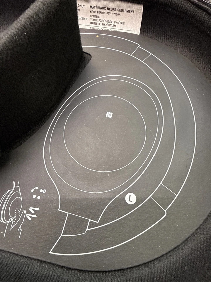 Fones de ouvido Sony MDR-1000X sem fio cancelamento de ruído - Preto testado funcionando - Imagem 3 de 4