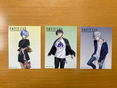 Radio Eva Evangelion Original Aufkleber Kaoru Shinji Rei Gebraucht