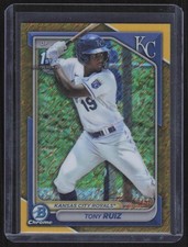 2024 Bowman #BCP-80 Tony Ruiz Chrome Prospects Gold Shimmer Refractors #/50