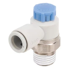 Smc As2211f-02-04Sa Speed Control Valve, 4Mm Tube, 1/4 In