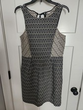 Loft Women's Sundress Sleeveless Blue/Gray Patterned  Size 6