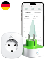 Eightree Smart Wlan Steckdose Mit Strommessung, StromzäHler FüR Balkonkraftwerk