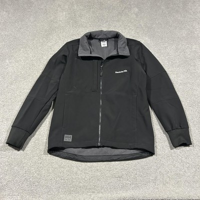 Helly Hansen Jacket Mens M Black Softshell Workwear Full Zip Winter Pockets