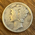 1943 Mercury Dime 90% Silver – WWII Philadelphia Mint – Historic Coin