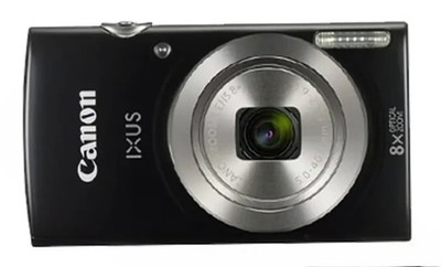 Canon IXUS 185 Black 20MP with Portable Build w Battery Charger Digital Camera