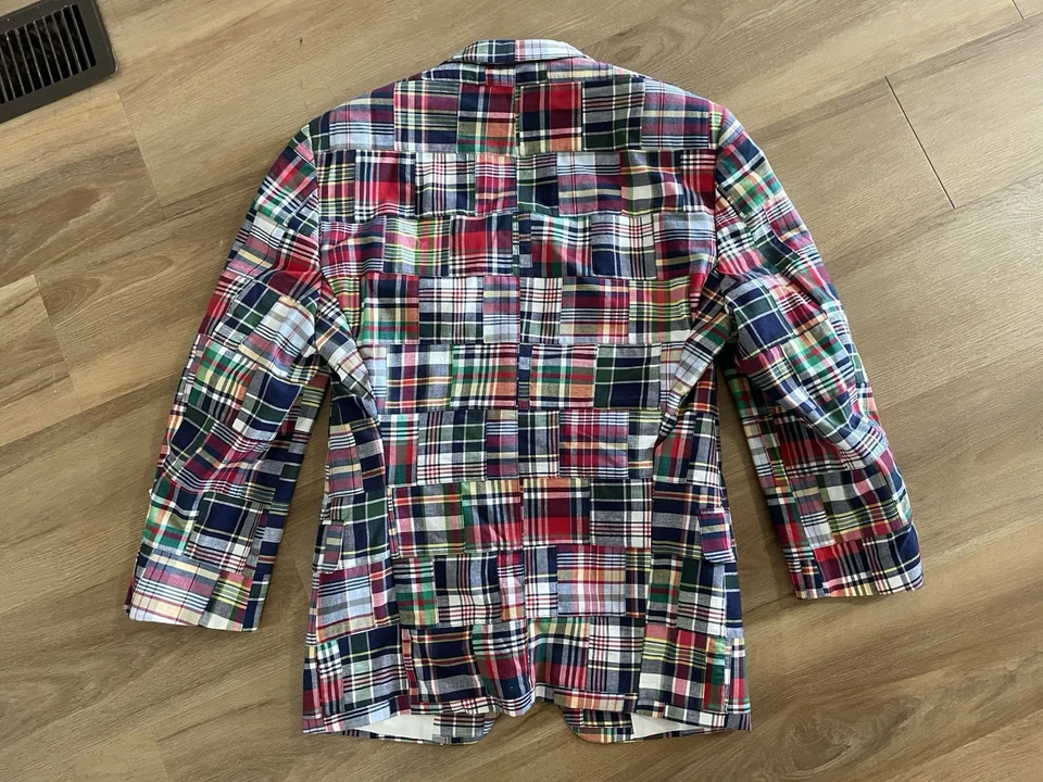 Blazer Haspel Patchwork Madras a cuadros 44S Foto 3 de 4