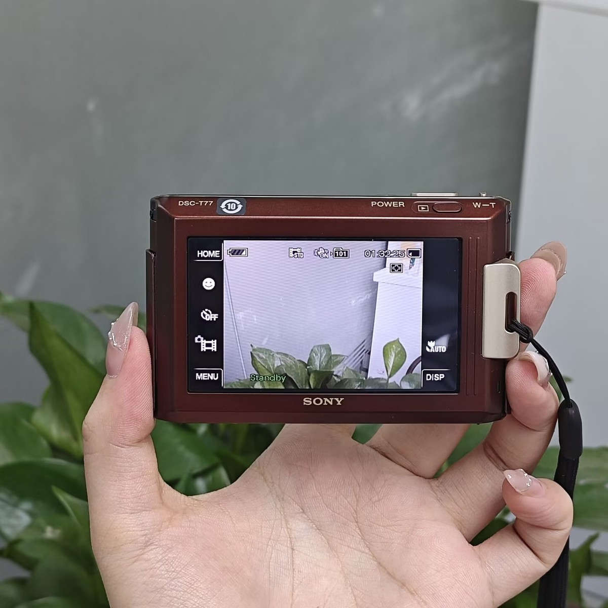 SONY DSC-T77 Cyber Shot 4.0x Optical Zoom CCD Digital Camera Brown