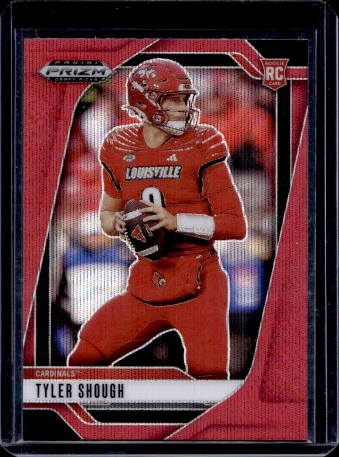 2025 Prizm Draft Picks Tyler Shough RC Ruby Wave #49 Cardinals