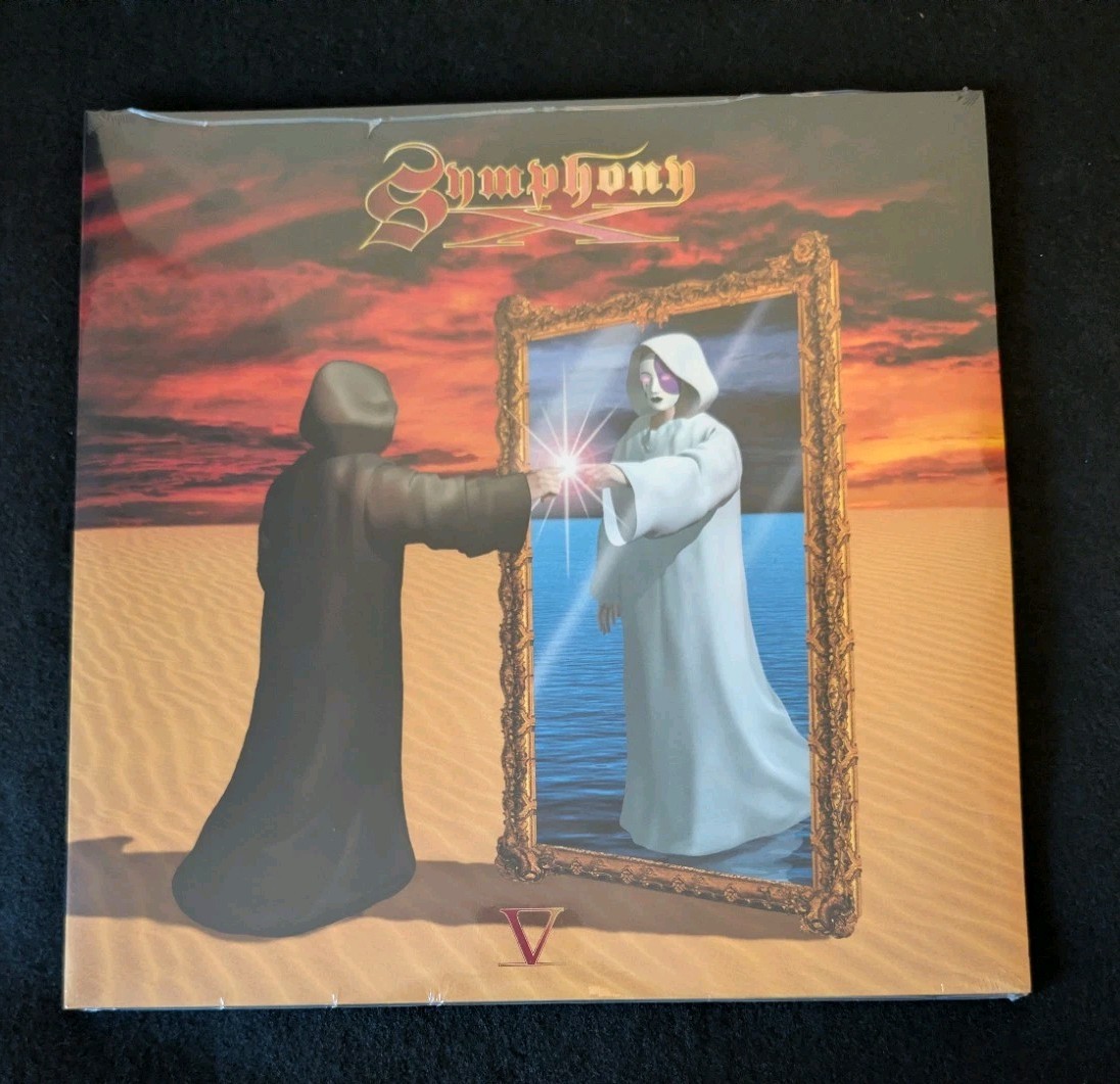 Symphony X V: The New Mythology Suite Yellow Blue Vinyl Record LP x/1000