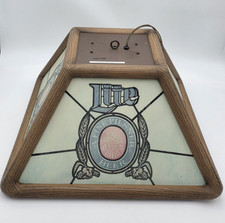 Pool Table Bar Light In Collectible Miller Signs & Tins | eBay