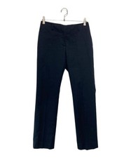 DRIES VAN NOTEN          cotton wool slacks navy