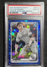 2020 Bowman Chrome Draft Sapphire Edition - Jack Blomgren #BD-162 (RC)