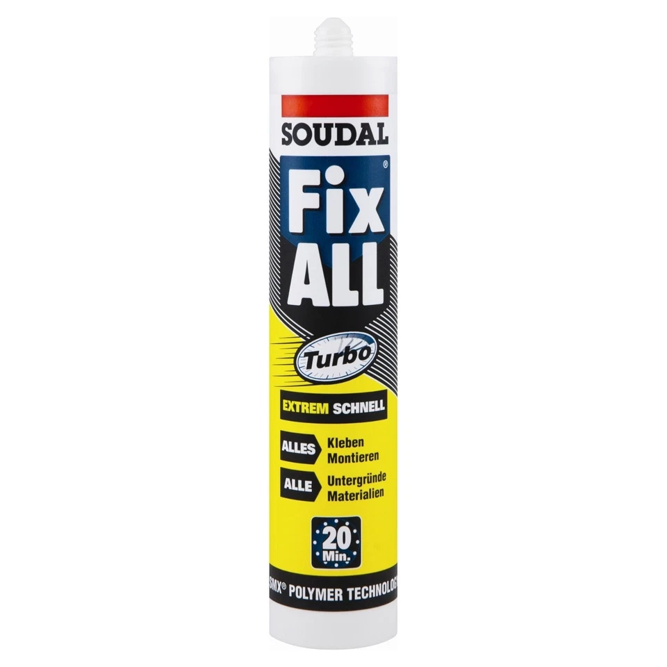 Soudal Fix ALL Turbo - in 20min eine feste Klebeverbindung - 430g Kartusche - Bild 1 von 1