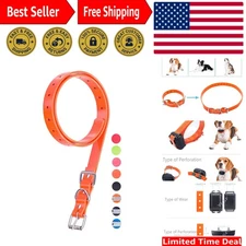 Adjustable TPU Dog Collar Strap - Waterproof & Odorless Replacement for Training