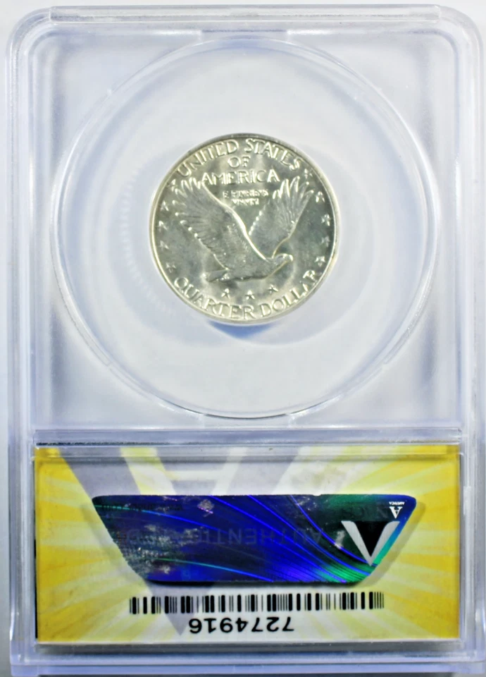 1930 Standing Liberty Quarter  - ANACS MS-63 FH- Mint State 63 Full Head - Image 2 of 4