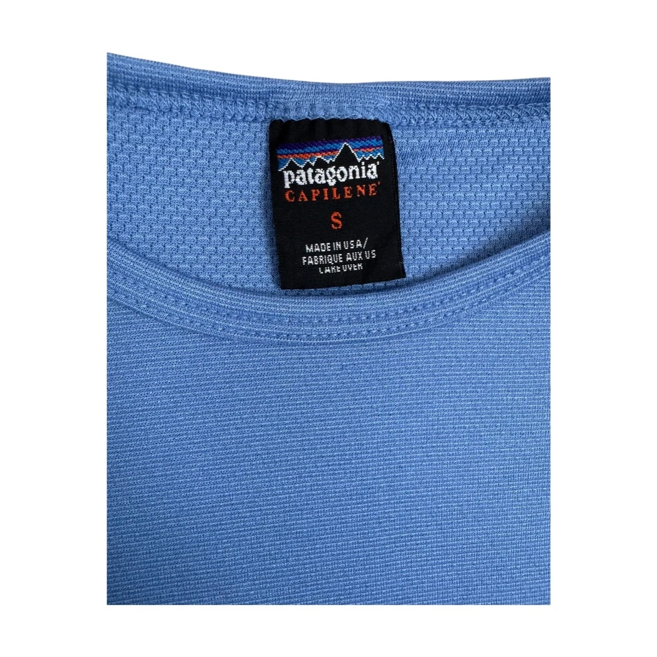 Patagonia Capilene Blue Long Sleeve Baselayer Shirt Women's Size Small - Image 3 of 4