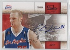 2009-10 Panini Studio Signatures 40/99 Chris Kaman #47 Auto fm0