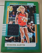 2025 WNBA Donruss SHAKIRA AUSTIN #/30 Green Jersey RELIC Card MYSTICS #82