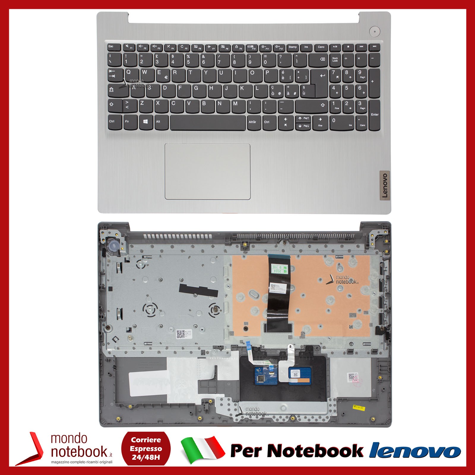 LENOVO IdeaPad 3 ITA QUERTY Keyboard Top Case 5CB1D02062