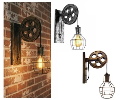 Retro Wandlampe E27 Vintage Flur Wohn Schlaf Zimmer - Bild 1 von 4