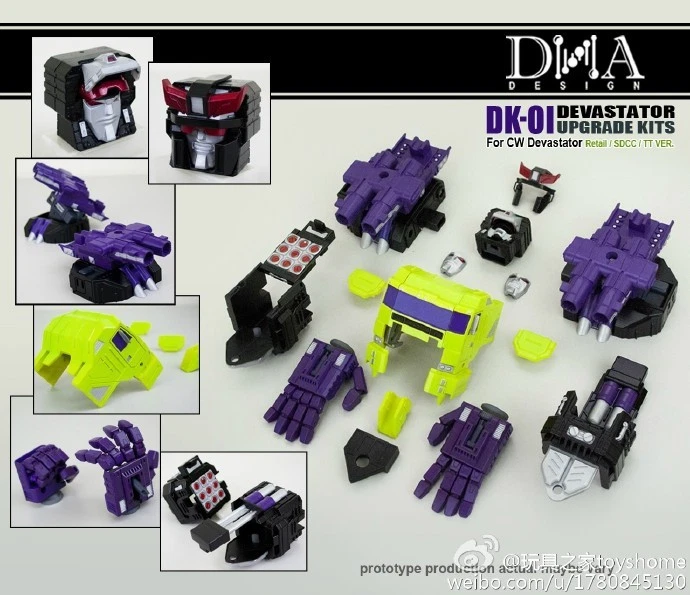 DNA Design DK-01 Upgrade Kits Accessories For IDW Devastator in stock Gift - Image 4 of 4