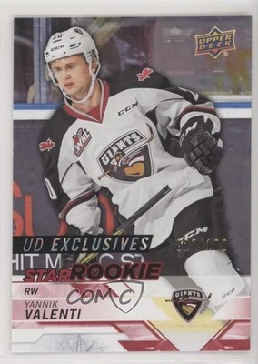 2018-19 Upper Deck CHL Star Rookies Exclusives 27/100 Yannik Valenti #397 z6b